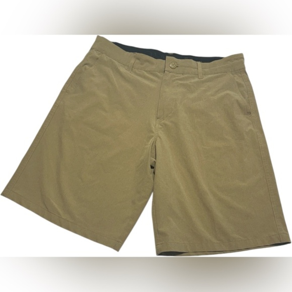 Classic Tan Flat Front Men's Shorts